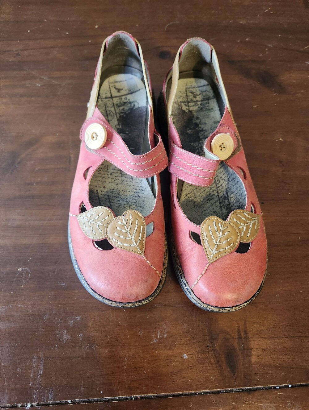 Rieker Red Leather Shoes- Size 40